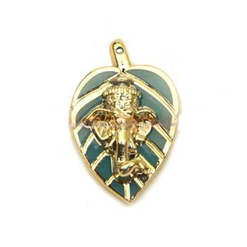 Plastic Leaf Ganesha - Pack Of 10 - 200gms